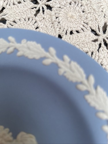 Pair Of Wedgwood Blue Jasper-ware Small Plates Trinket Dish 4.3/8”England Lovely - Picture 4 of 8