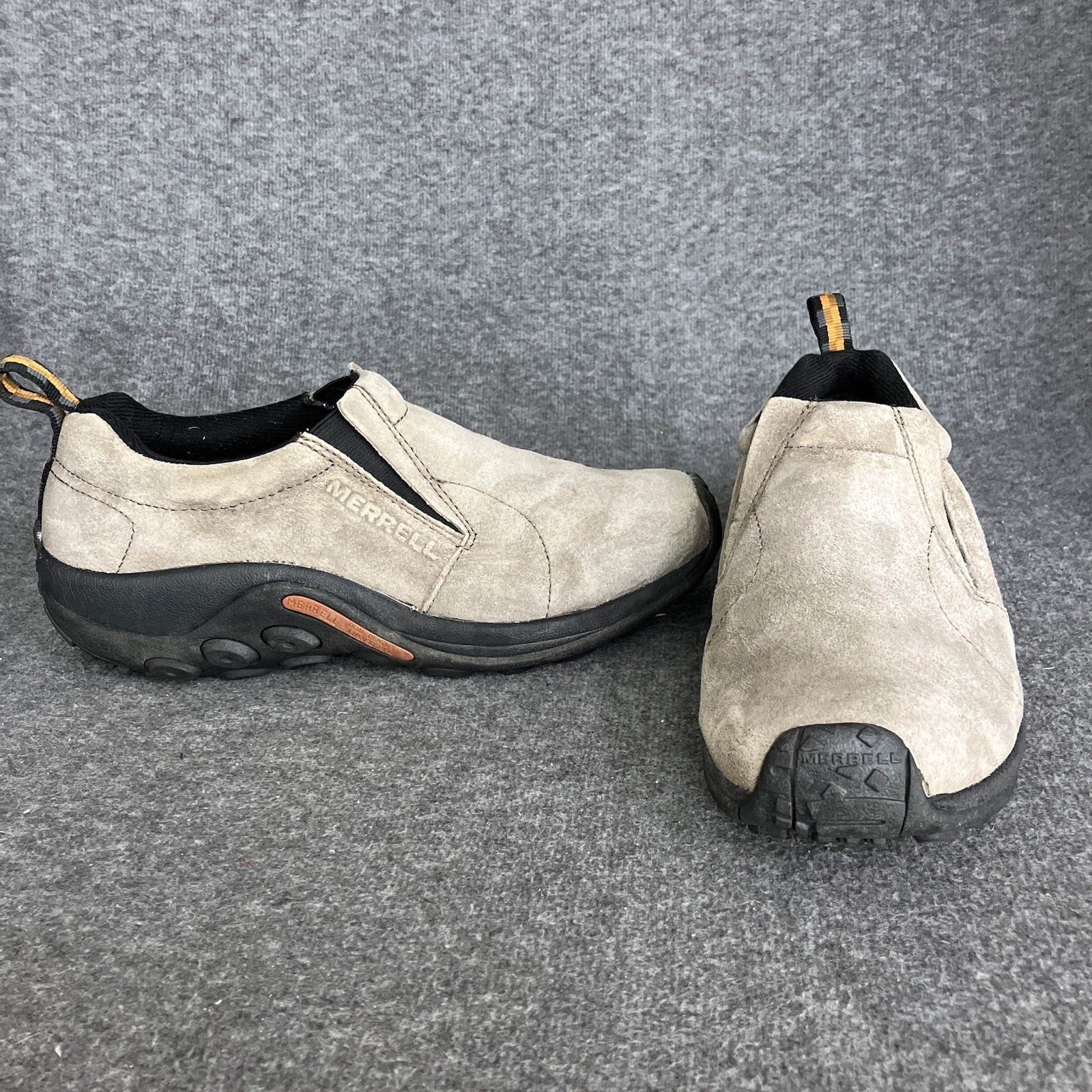 Mocassino Merrell Jungle Moc uomo 8 5 grigio talpa pelle scamosciata comodo slip on