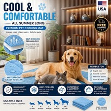 Dog Cooling Mat Pet Bed Summer Ice Pad Washable Cool Blanket For Large Dogs Cats