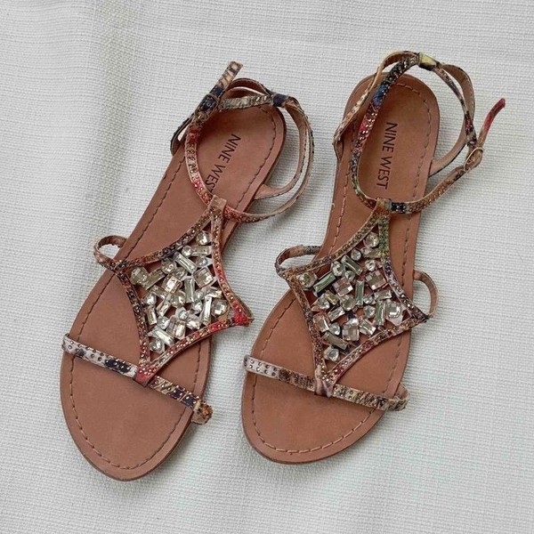 Women Nine West Heels Multicolor 37 #BCR3