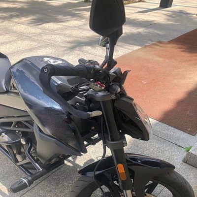 Motorrad Brems Kupplungshebel Handschutz schwarz Aluminiumlegierung für 78mm St