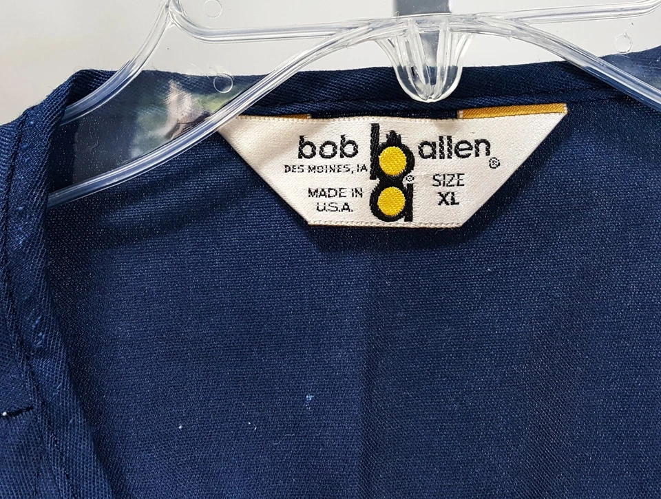 Vintage Bob Allen XL Blue Reloaders Shooting Vest w Tan Mesh & Pockets Full Zip - Image 4 of 4