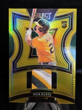 2025 Panini Prizm Select Nick Kurtz - Selective Swatches #SS-NK gold Prizm /10