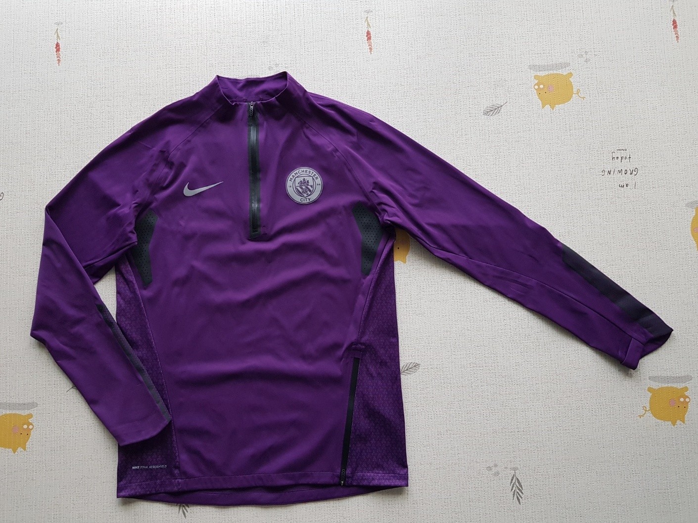 SACAI X NIKE NIKE MANCHESTER CITY TRAINING DRILL TOP PULLOVER GIACCA EDIZIONE GIOCATORE TAGLIA M