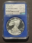 2018-S $1 SILVER AMERICAN EAGLE NGC PF70 Early Releases BLUE EAGLE : 08170