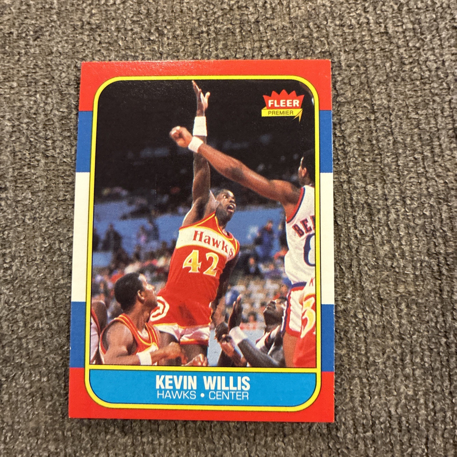 1986-87 Fleer - Kevin Willis #126 Atlanta Hawks Nm Mt Free Shipping