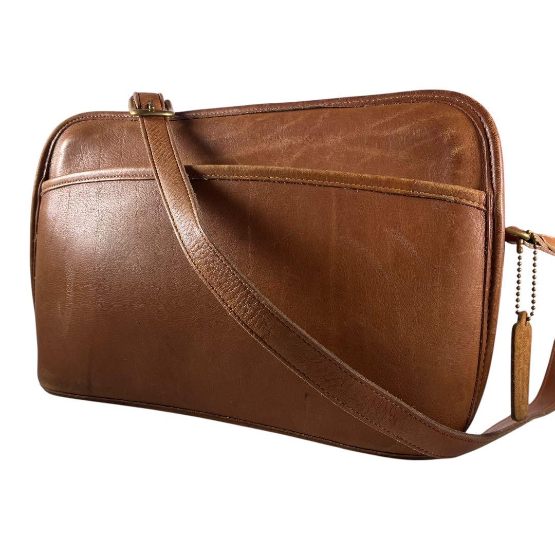 Vintage Coach 242 Shoulder Bag Leather Brown 0062190K