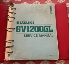 Suzuki 1991 GV1200GL Service Manual Binder P/N 99500-39041-03E