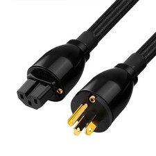 YYAUDIO HiFi Audio Power Cable Audiophile US Schuko Amplifier Power Cable Cord