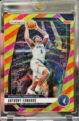 2024-25 Prizm Anthony Edwards Multi Wave Prizm /88 Card #100 Wolves