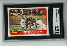 1965 Topps Mickey Mantle's Clutch Homerun #134 World Series Game 3 SGC 4.5