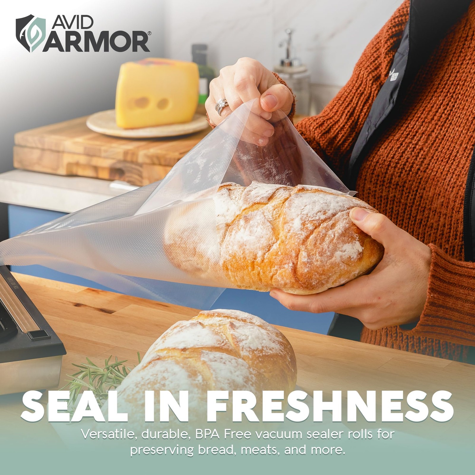 Vacuum Seal Rolls, Vac Seal Bags for Food Storage, Meal Saver Freezer Vacuum ...