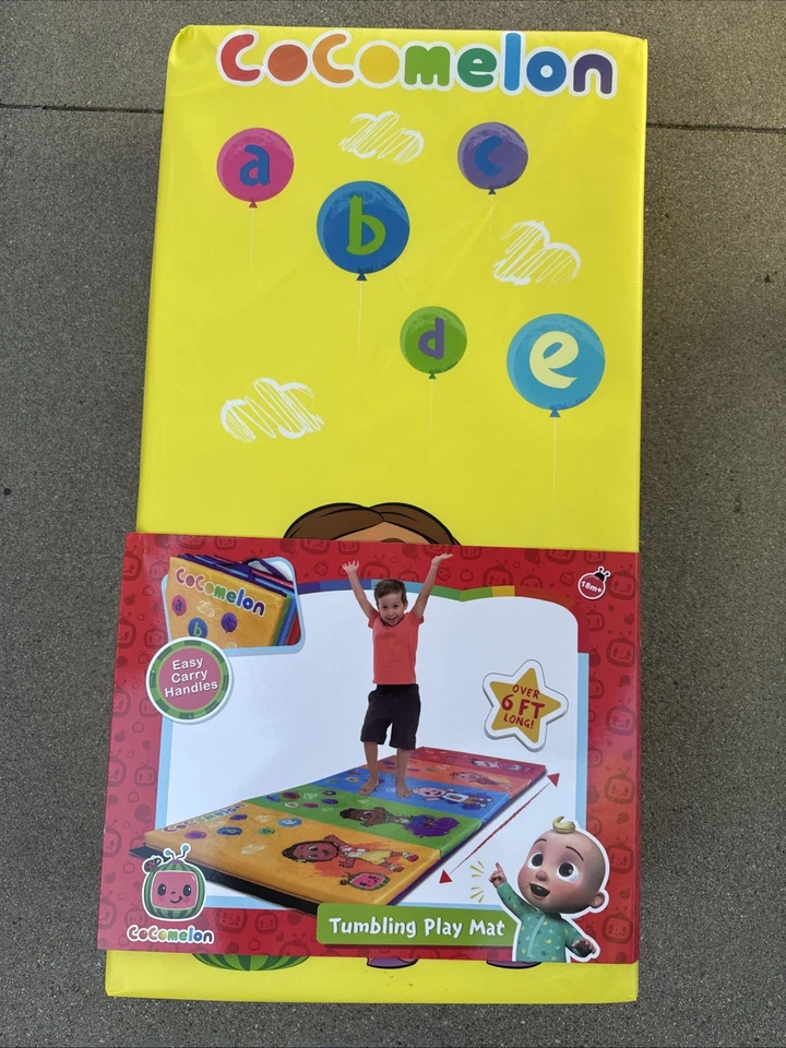Alfombra de juego Cocomelon Tumbling con letras de más de 6 pies de largo suave segura y duradera Foto 2 de 4