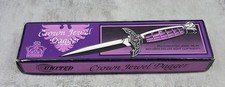 Vintage United Cutlery Crown Jewel Dagger with Original Box & Sheath