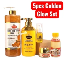 5 In 1 Skin Secret Whitening Set Body Lotion, Shower Gel, Face Cream And Serum
