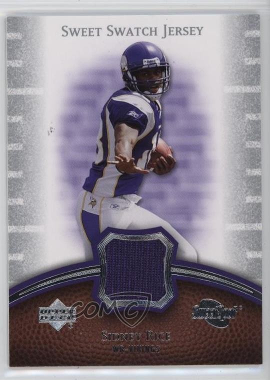 2007 Upper Deck Sweet Spot Swatch Jerseys Sidney Rice #SS-SR Rookie RC 05k6