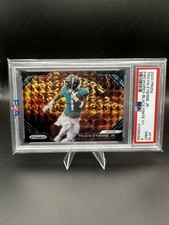Panini Prizm Fireworks Travis Etienne Jr. #F-18 Black Finite Prizm 1/1 PSA 9
