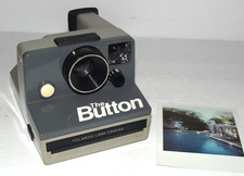 Vintage Polaroid The Button Instant SX-70 Film Camera-Tested Working See Details