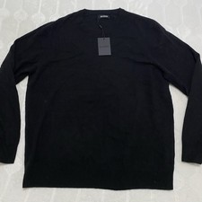 NWT Naadam Men's 100 Cashmere Sweater 2XL Black Crew Neck Long Sleeve Cozy