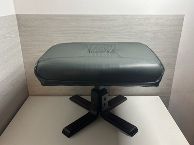 Unico Danish Vintage Grün Leder Fußhocker Ottomane Rest Hocker Retro Gebraucht