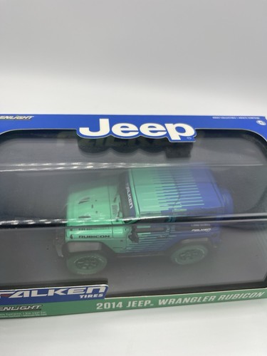 GREENLIGHT 86090 2014 JEEP WRANGLER RUBICON FALKEN TIRES 1/43 BLUE GREEN Chase ! - Picture 7 of 8