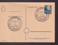 SBZ, P 36a/02, Erfurt/SST 100 Jahre Oberpostdirektion, 5.3.50