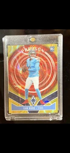2025 Panini Phoenix Football Yellow Lava Cam Ward #2