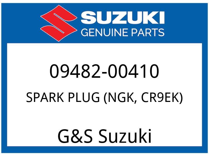 Suzuki OEM Part 09482-00410 SPARK PLUG CR9EK