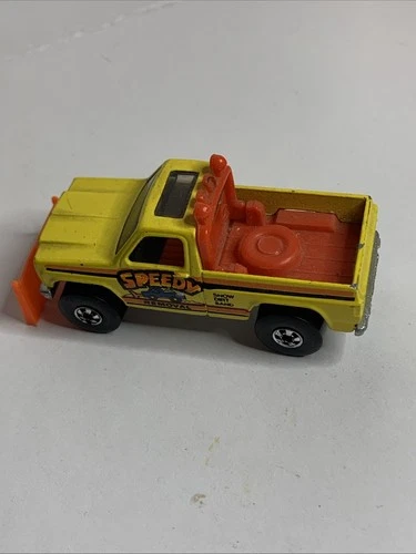 1979 MATTEL HOT WHEELS SPEEDY REMOVAL SNOW PLOW TRUCK PICKUP VINTAGE