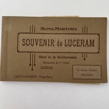 CARNET CARTES POSTALES ANCIENNES « SOUVENIR DE LUCERAM » - RARE