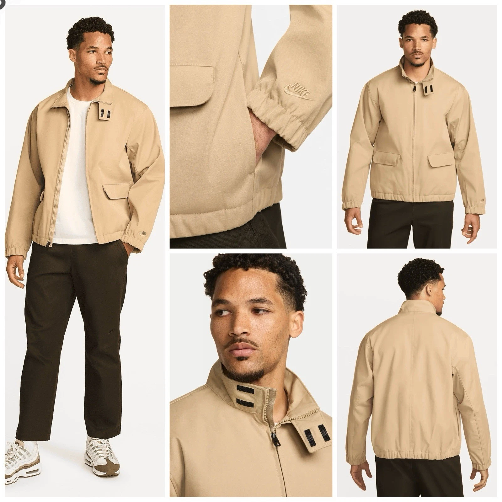Nike Sportswear Tech Pack Storm-FIT Cotton Jacket $250 Sz Large Khaki FN2608-247