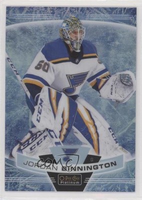 2019-20 O-Pee-Chee Platinum Arctic Freeze /99 Jordan Binnington #105 a2k