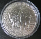 HIGHLAND MINT PROSPECTOR 1 TROY OZ .999 SILVER ROUND