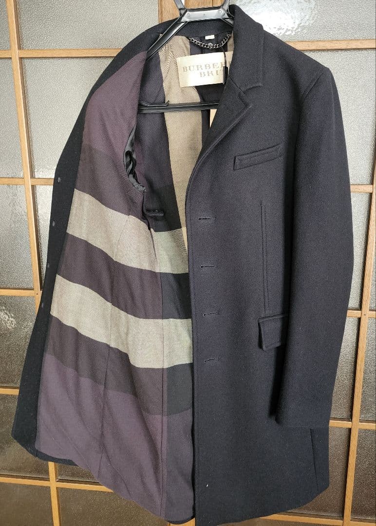 Burberry  BURBERRY BRIT Dark Navy Cashmere Blend Wool Coat With Tag thumbnail 11