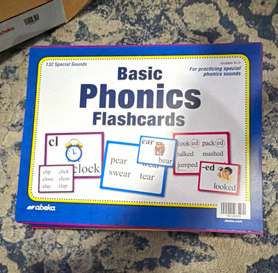 Abeka Basic Phonics Flashcards Grade K 132 Special Sounds Educational Cards