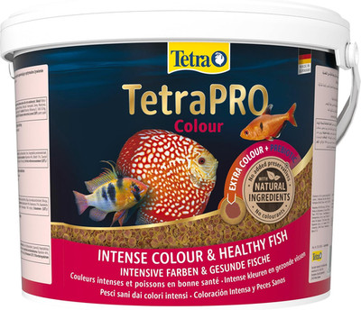 Tetra Pro Colour Multi-Crisps Premium Fischfutter Zierfische 10L Eimer