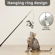 Interactive Flapping Cat Toy Catnip Squirrel Rechargeable Touch Activated Plush