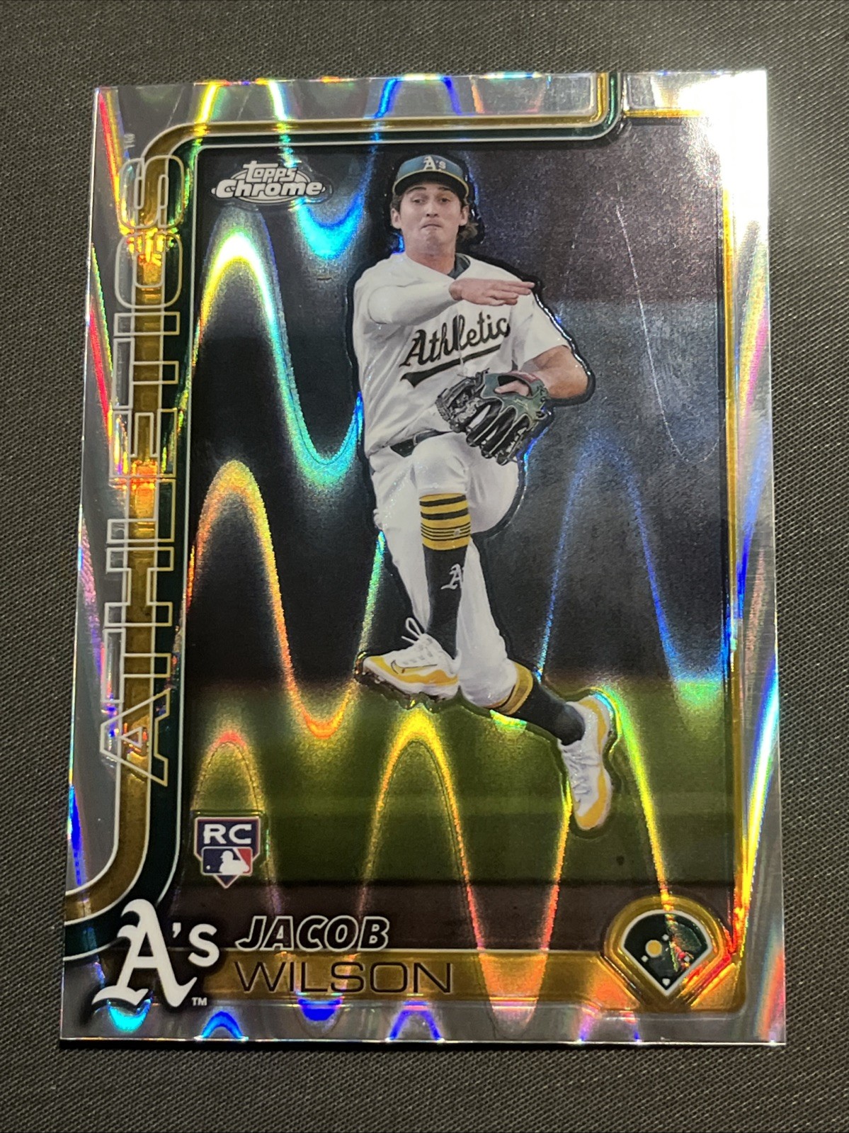 2025 Topps Chrome - Jacob Wilson #96 RayWave Refractor (RC)