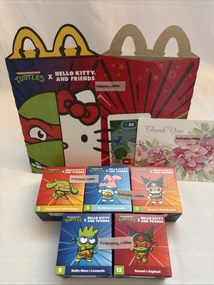 5 Ninja Turtles Hello Kitty Badtz Kuromi Melody Sanrio Mcdonald Happy Meal Toys