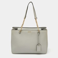 Borsa Dkny Medium grigia in pelle saffiano