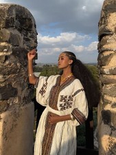 Traditional Ethiopian Habesha Libs Dress Women's Cultural Clothing
