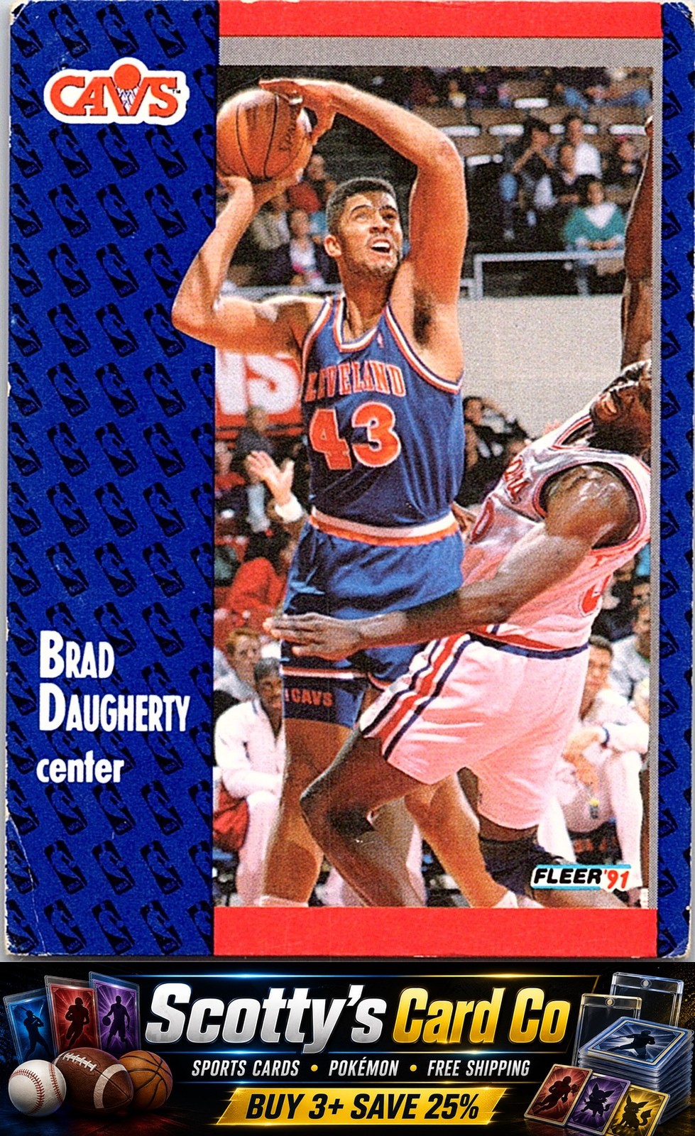 1991-92 Fleer Brad Daugherty #34