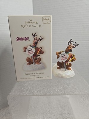 Scooby-Doo Reindeer 2008 in Disguise Magic Hallmark Keepsake Ornament Tested