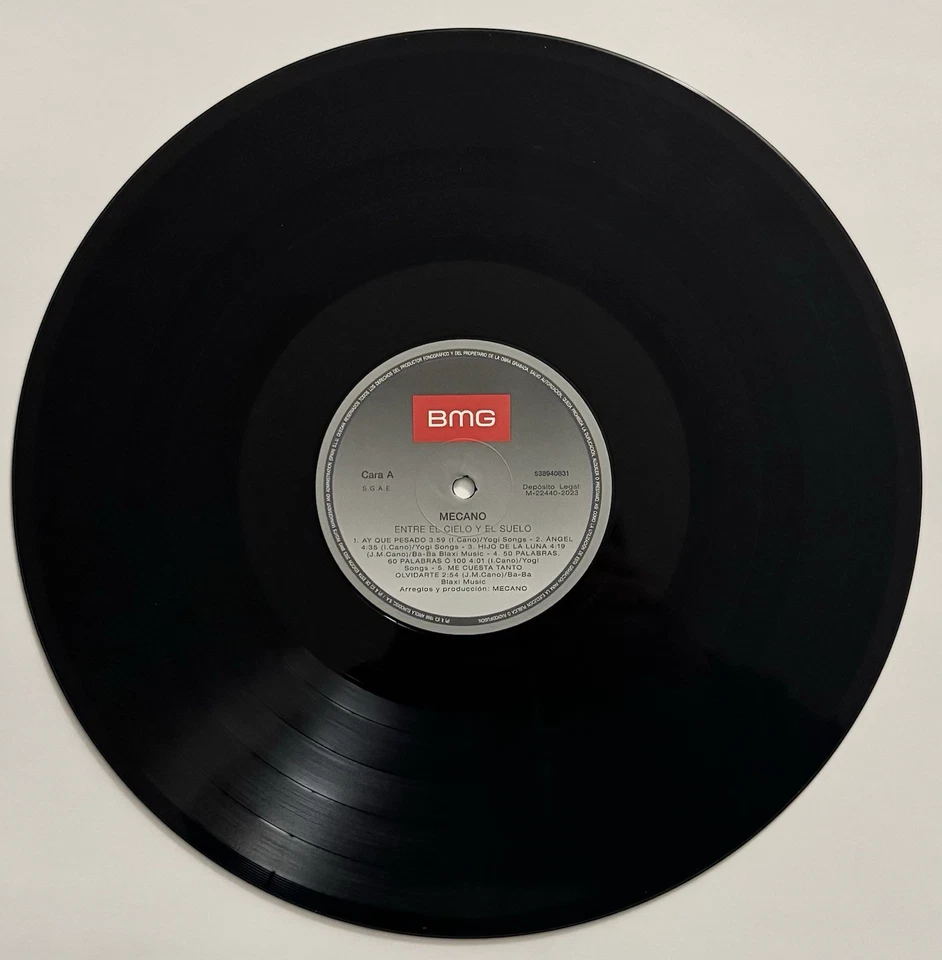 MECANO - Entre El Cielo y El Suelo LP Vinyl 2023 Reissue Like New - Image 4 of 4