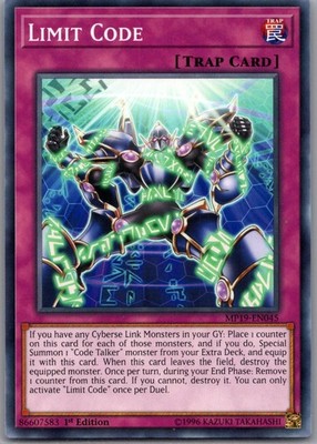 Limit Code MP19-EN045 2019 Gold Sarcophagus Tin Mega Pack Yu-Gi-Oh NM