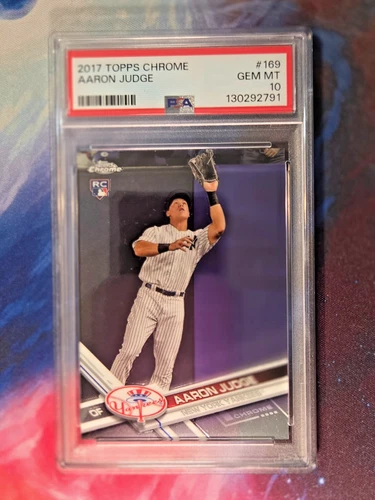 2017 Topps Chrome 169 Aaron Judge PSA10 (RC)