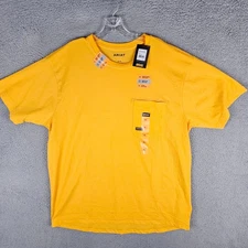 Ariat T-Shirt Mens XL Saffron Yellow Rebar Workman 360 Shield Pocket 10054590
