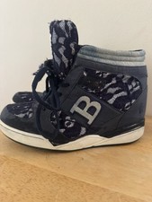 Dirk Bikkembergs Lace High Top Trainers Black Size 6 Women Designer Sneakers