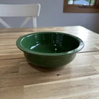 Vintage Fiestaware Forest Green 8 1/2” Nappy Bowl Fiesta Homer Laughlin USA @@@@
