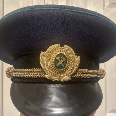 USSR Vintage, Soviet Conductor Railway Railroad Officer's Uniform Visor Cap